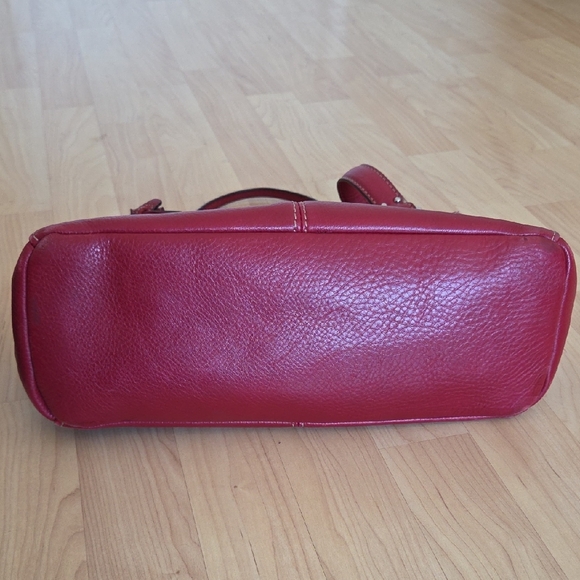 Fossil Red Blackburn Shoulder Leather Bag - Picture 13 of 16